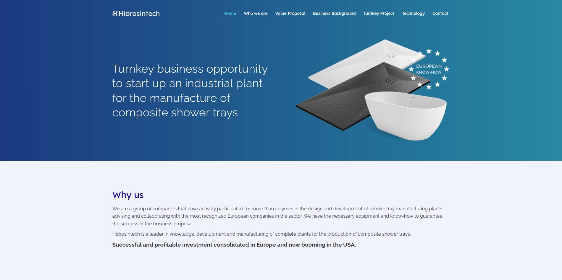 Diseño web para HidrosIntech