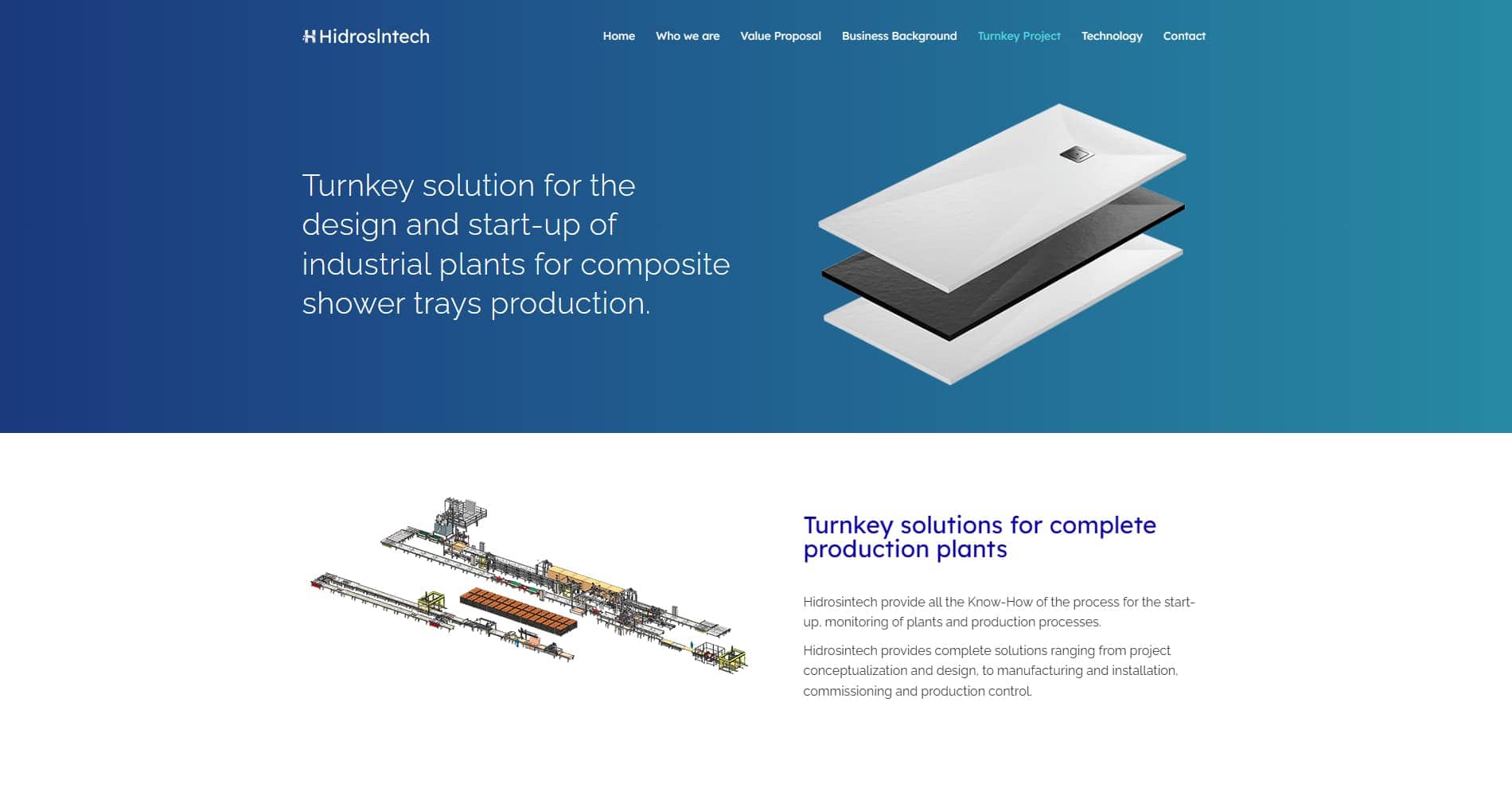 Diseño web para HidrosIntech