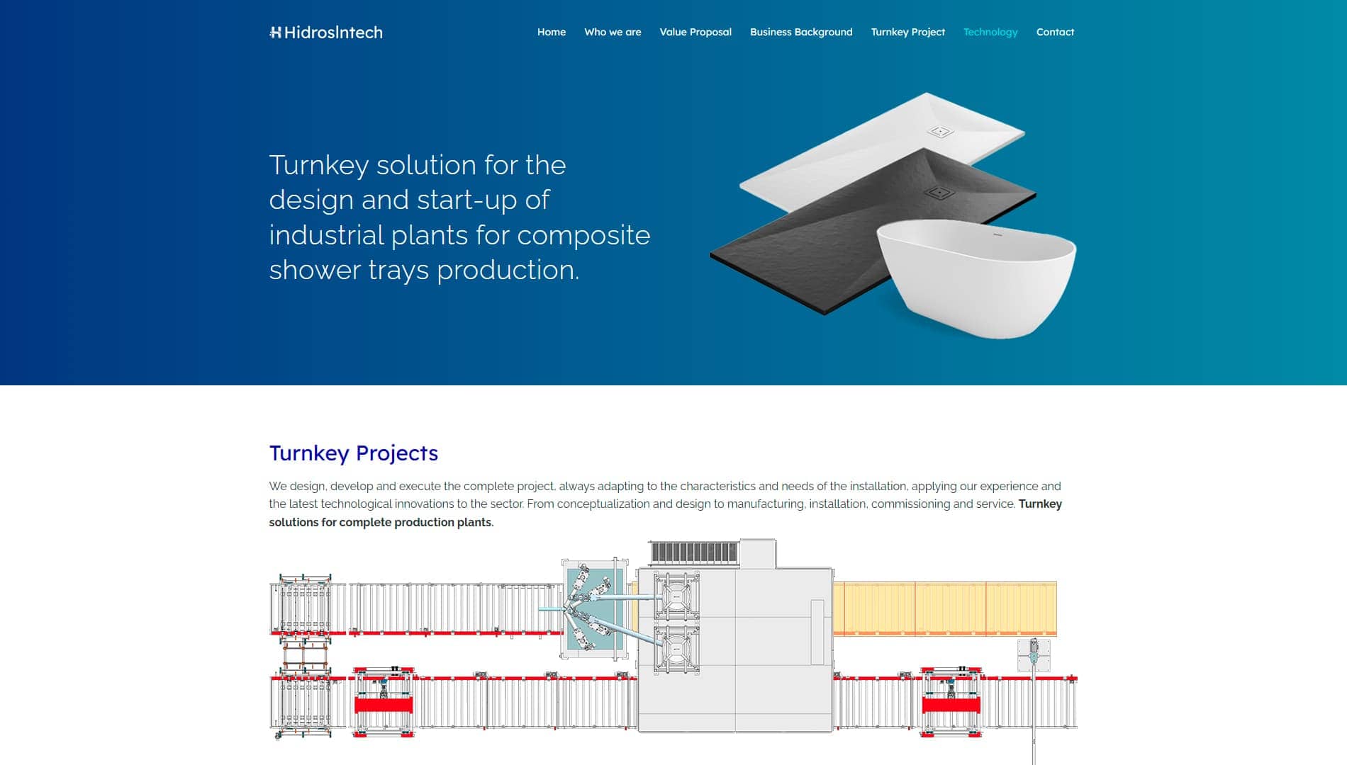 Diseño web para HidrosIntech
